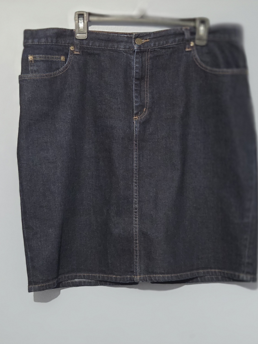 Lauren Ralph Lauren Dark Indigo Denim Pencil Skirt